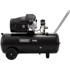 230V 100L Direct Drive V-Twin Air Compressor, 2.2kW/3hp