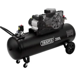 230V 200L Stationary Belt-Driven Air Compressor, 2.2kW/3HP