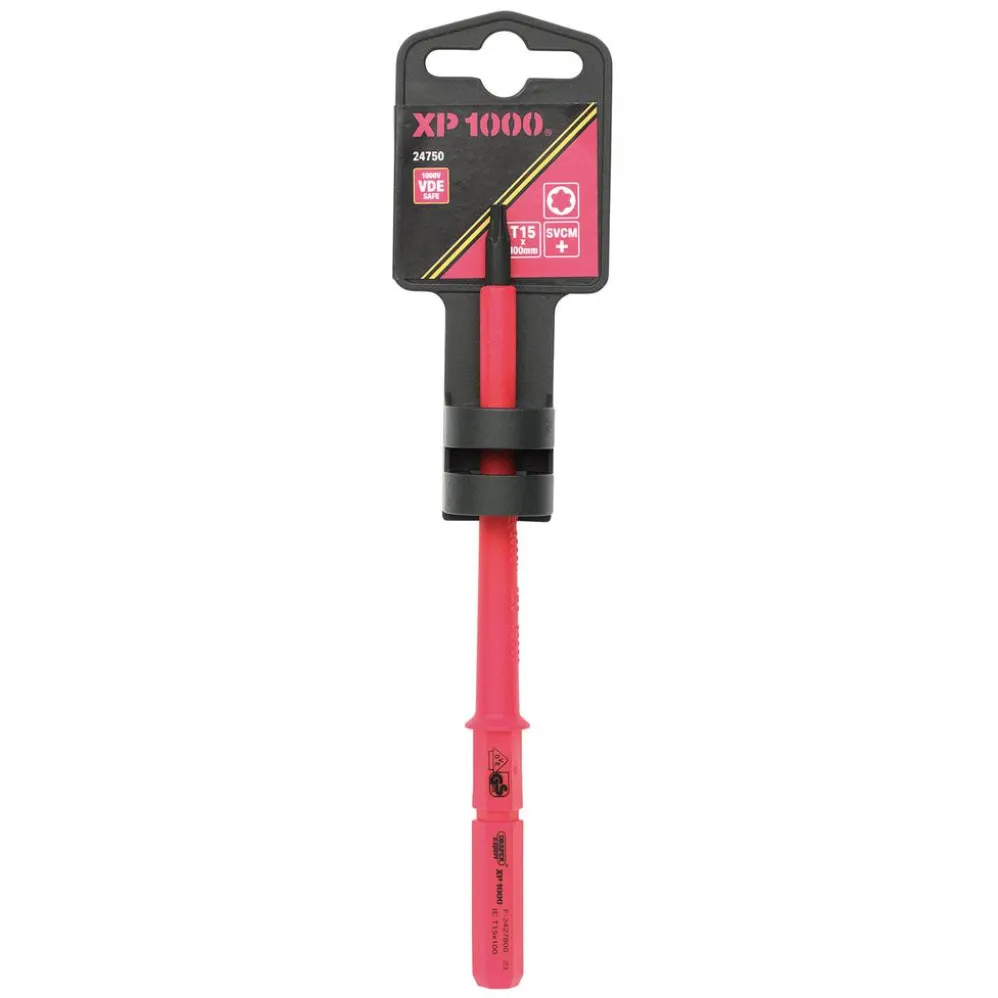 XP1000® VDE Draper TX-STAR® Interchangeable Screwdriver Blade, T15 x 100mm