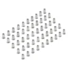 Zinc Plated Threaded Insert Rivet Nuts, M4 x 0.7mm (Pack of 50)